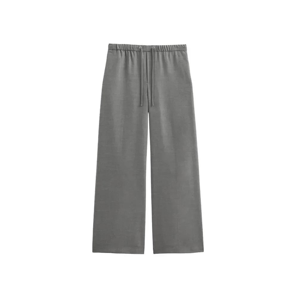 Everlane Heather Graphite Tailor Twill Pull On Pants - Size 10, NWT